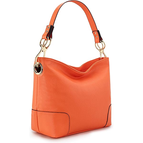 Amazon.com: Light-weight 3 Compartment Faux Leather Medium Hobo